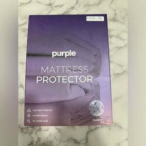 Purple mattress protector